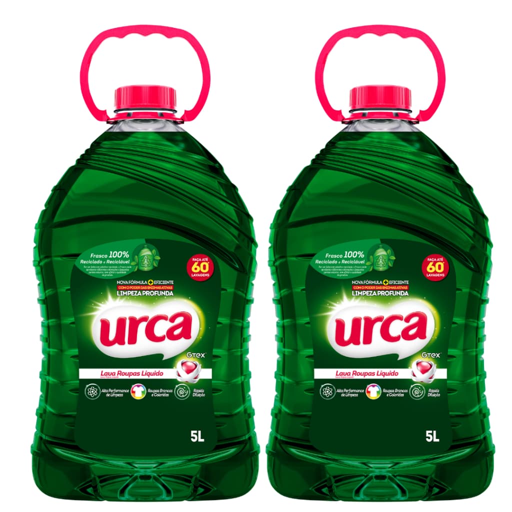 Kit 2 Lava Roupas Liquido Urca - 5l